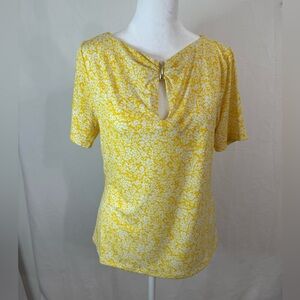 Micheal Kors Womens Shortsleeved Dress Shirt Top